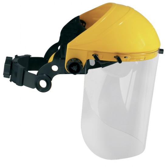 VIZIERA DE PROTECTIE, CU SUPORT DE CAP SI ECRAN TRANSPARENT, Cod. 60700/l