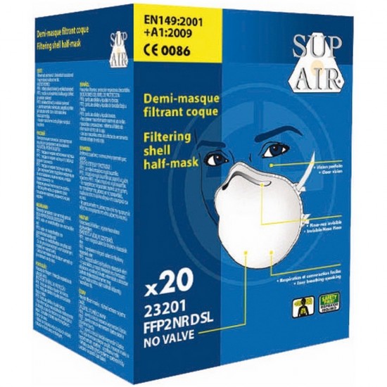 SEMI-MASCA DE PROTECTIE FFP2 - CUTIE DE 20 BUCATI