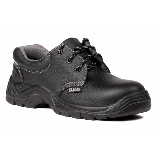 PANTOFI DIN PIELE, CU BOMBEU METALIC SI LAMELA ANTIPERFORATIE, S3 SRC II, AGATE