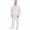 PANTALON CU PIEPTAR ALB MEDICAL