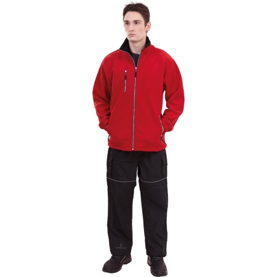 Jacheta fleece ANGARA cu fermoar